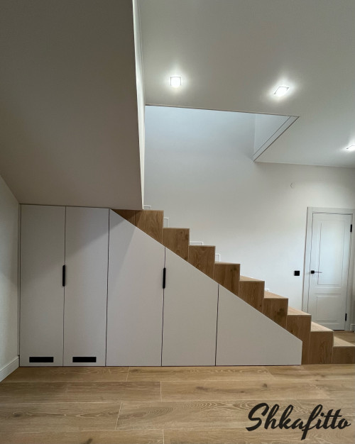 Система хранения под лестницу Серый Кашемир