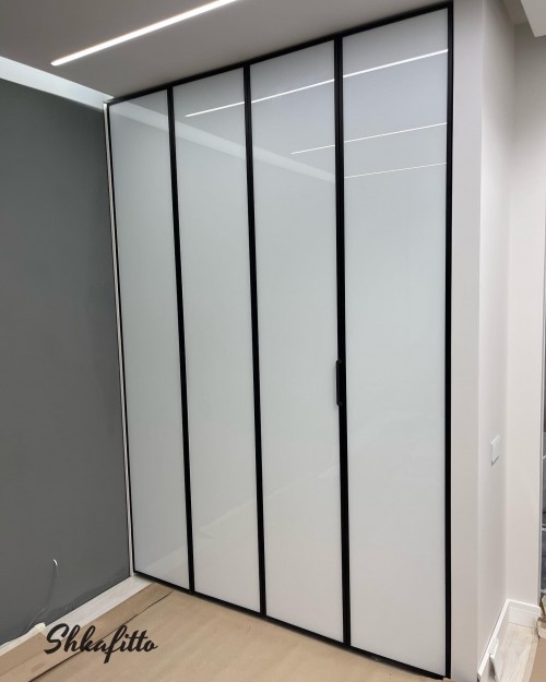 Шкаф со стеклянными фасадами Белый 605 SM